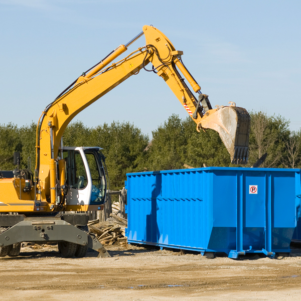 what happens if the residential dumpster is damaged or stolen during rental in Franklin CA